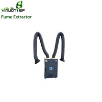 Purificateur de fumée de soudage mobile à double bras robuste  Extracteur de fumées de soudage à filtre robuste