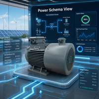 Générateur à aimant permanent NdFeB 500W-5MW, enroulement 100% cuivre, certifié CE, longue durée de vie, faible régime, pour turbine éolienne/hydroélectrique