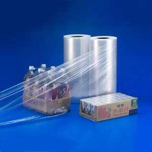 duidelijk pvc krimpkous film voor thermo plastic drinkwater fles verpakking