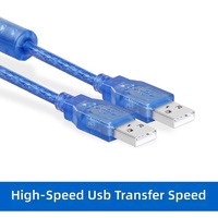 Câble de données USB-A en cuivre (mâle-mâle et mâle-femelle) avec connecteurs transparents pour décodeur et PC – Vente en gros