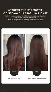 OEM Portable <b>Battery</b> Powered Hair Straightener Comb Ceramic Coating Adjustable Temperature Household Use - Product Image 4