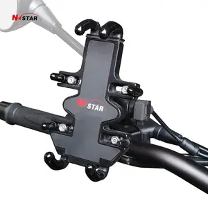 Quick Grip Spring Loaded MWUPP Bicycle Motorcycle Phone Mount Handlebar Bike Phone Mount Charger Mobile Phone Holder for Ram