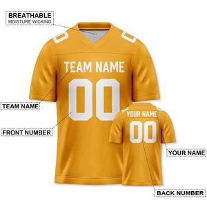 เสื้อฟุตบอลจำลองแบบสั่งทำสำหรับผู้ใหญ่และเยาวชน S-6XL ชื่อทีมเย็บด้วยทองส่วนบุคคลของขวัญที่สมบูรณ์แบบสำหรับแฟนๆ - Product Image 4