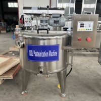 Pasteurisateur de lait au gaz 100L-1000L avec système de refroidissement en acier inoxydable 304, machine de pasteurisation du lait, du jus et des œufs