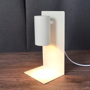 LANJO All-Metal Construction Candle Warmer Lamp with <b>Timer</b> & Dimmable Switch with 2 Free bulbs Geometric L-Shape Fragrance Lamp - Product Image 5