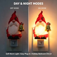 Luce notturna a LED a forma di gnomo natalizio, OEM, direttamente dalla fabbrica, con spina, 360° ° Lampada Girevole con Luce Calda e Soffusa per Decorazione Festiva e Regalo, Vendita all'Ingrosso