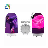 Layar LED Produk Baru dengan Kulkas, Layar Iklan Definisi Tinggi, Layar Botol LED Pintar, Layar Silinder untuk Display Kulkas