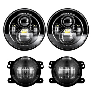 ชุดไฟหน้า LED ขนาด 7 นิ้ว สำหรับรถจี๊ป พร้อมชุดไฟตัดหมอกขนาด 4 นิ้ว สำหรับรุ่น JK ปี 07-17 อัพเกรด - Product Image 3