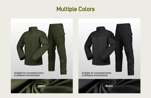 Fronter A5 siyah kamuflaj savaş gömlek ve pantolon setleri su itici ile dayanıklı üniforma eğitim takım elbise - Product Image 5