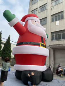 Père Noël <span class=keywords><strong>gonflable</strong></span> géant et durable pour la décoration extérieure de Noël - Product Image 5