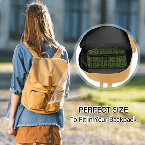 Hawaiian Green Ulu Pattern Insulated Reusablec Mini Insulated Lunch Bag Thermal Carrier Durable <b>Small</b> Casserole Bag for Potlucks - Product Image 5