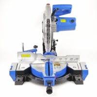 Scie à onglet composée inclinable à droite INTOUGH 2200W 14 pouces 355mm à simple biseau avec laser et bras d'extension pour la coupe du bois et de l'aluminium