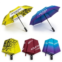 Parapluie de voyage automatique coupe-vent personnalisé, parapluies personnalisés, parapluie automatique, impression numérique, parapluie pliable, logo