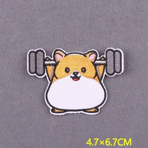 Patch brodé de dessin animé, motifs animaux mignons, thermocollants pour vêtements, badges de dessin animé DIY, patch brodé personnalisé - Product Image 5