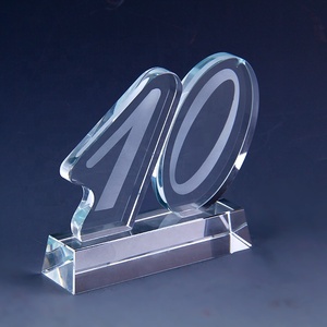 تصميم على شكل أرقام عربية ، 5/10/15/20 سنة ، ذكرى سنوية ، بلورة الكريستال ، تذكارات تذكارية ، هدية - Product Image 3