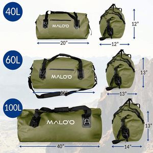 Bolsa Impermeable de 40L para Motocicleta, Bolsa de Viaje Impermeable, Bolsa Seca Resistente para Ciclismo, Kayak y Rafting - Product Image 3