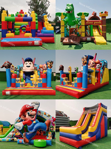 Structures gonflables personnalisées Nova avec toboggan pour les fêtes d'enfants en plein air - Product Image 6