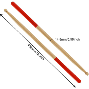 <span class=keywords><strong>Baquetas</strong></span> de Percusión de Madera de Arce Coloridas de Fábrica OEM 5A 7A con Mango de Goma Antideslizante - Product Image 6