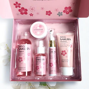 Set Perawatan Kulit Sakura Jepang Terbaik, Set Perawatan Kulit Sakura 5 Pcs untuk Kulit Kering, Produk Perawatan Wajah untuk Set Profesional - Product Image 5