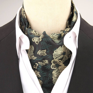 Cravates <span class=keywords><strong>Ascot</strong></span> Pré-nouées pour Hommes, Cravate à Nouer Soi-même et Pochette de Costume, Boutons de Manchette pour Mariage - Product Image 2