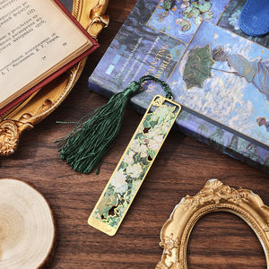 Marcapáginas de Metal con Diseño de Rosa Blanca de IMODA Stationery, Marcapáginas Hueco con Borla, Regalos para Amantes de los Libros, Lectores y Escritores - Product Image 4