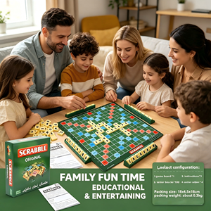 Jeu éducatif en plastique pour enfants avec lettres espagnoles et arabes, boîte de couleur incluse - Product Image 1
