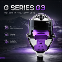 VAHID 50W 9500LM Lentille de projecteur Bi-LED 2,5 pouces 6000K Kit de rétrofit universel pour phares de voiture à double faisceau direct (loin/proche)