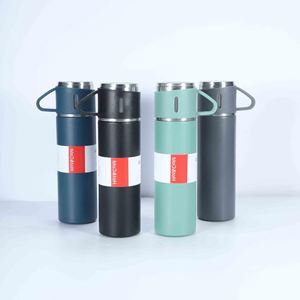 Wholesale 304 Stainless Steel Thermos 500ml Halloween Birthday Present <b>Christmas</b> <b>Gift</b> Vacuum Flask Set Mug Cup Vacuum Flask Set - Product Image 1