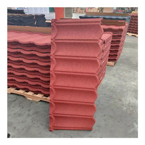 Кровельная плитка с каменным покрытием, 50 лет гарантии, легкий вес 0,4 мм, металлическая кровельная плитка с каменным покрытием, листовая кровельная плитка с каменным покрытием - Product Image 1