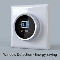 Termostato Inteligente para Calefacción por Suelo Radiante con WiFi, Perilla Giratoria, Ahorro de Energía, Control Preciso de Temperatura