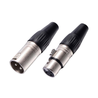 Connecteur de microphone XLR XT60 à 3 broches Prise audio à angle droit 2A/5A Courant nominal Prise mâle-femelle Cuivre Nickel Contacts Aluminium