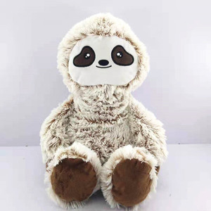 Peluche di Bradipo con Schiena Imbottita e Pelo Lungo, Giocattolo Morbido a Forma di Bradipo Cartoonesco, Animale Selvatico della Giungla, Regalo Decorativo per la Cameretta di Bambini e Bambine - Product Image 1