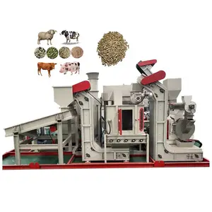 20ton/h Poultry Feed Mixer Grinder Machine For Making Animal/Cattle Feed Processing Plant Feed Milling Manufacturing Equipment