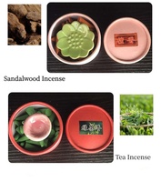 Kerucut Dupa Beraroma Buah & Bunga Populer - 40Pcs Set Menara Dupa Daun Lavender/Jasmine/Pomelo dengan Pembakar