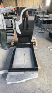 Pierres tombales et monuments de luxe personnalisé, croix <span class=keywords><strong>en</strong></span> <span class=keywords><strong>granit</strong></span> noir absolu - Product Image 4