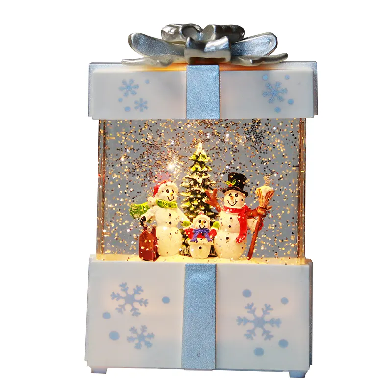 2023 new arrival 1L christmas lights warm white LED gift box with water party holiday decoration