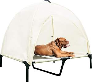 Erhöhtes Abnehmbares Haustierbett <span class=keywords><strong>30</strong></span> UV-Beständig & Wasserdicht Hundebett mit Überdachung Atmungsaktives Schattenzelt für Hunde und Katzen - Product Image 1