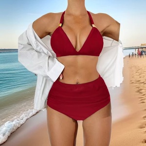 Nouvelle collection 2026 : Ensemble bikini et <span class=keywords><strong>maillot</strong></span> <span class=keywords><strong>de</strong></span> <span class=keywords><strong>bain</strong></span> deux <span class=keywords><strong>pièces</strong></span> taille haute pour <span class=keywords><strong>femme</strong></span>, personnalisable avec logo, vente en gros <span class=keywords><strong>de</strong></span> maillots Slingshot - Product Image 3