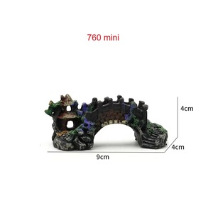 Paisaje decoración puente acuario pecera puente Artificial resina equipo accesorios ornamento cueva acuática mascota pez - Product Image 2
