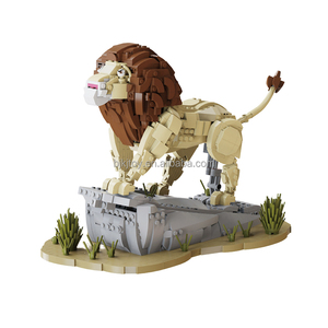 Blocs de construction Jie Star en gros, modèle de <span class=keywords><strong>jouet</strong></span> BJ251031007 Le <span class=keywords><strong>Roi</strong></span> <span class=keywords><strong>Lion</strong></span>, plastique ABS écologique, 1361 pièces, créativité éducative - Product Image 1