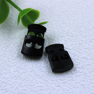 Hợp kim hai lỗ có thể điều chỉnh đàn hồi dây kim loại khóa cuối TOPE điều chỉnh cho quần áo dây chuỗi Stopper cho dây thừng dây rút may mặc - Product Image 6