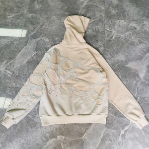 Sudaderas con Capucha de Doble Capa, Estilo Patchwork, 100% Algodón, de Invierno, Talla Grande, 480/500 Gsm, para Hombre, Personalizadas al por Mayor, de Alta Calidad - Product Image 4