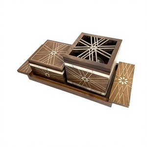 Handmade Bakhoor Burner with Mother of Pearl & Acrylic box set Elegant Set for Oud, Charcoal, and <b>Home</b> Fragrance Noor Al Layali - Product Image 1