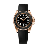 Montre automatique étanche pour homme avec mouvement 8215, logo personnalisé, fabrication ODM de luxe mécanique