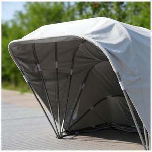 Cochera Portátil Plegable Manual de Acero Inoxidable, Resistente al Agua, con Techo Arqueado y Recubrimiento UV, Diseño <span class=keywords><strong>Moderno</strong></span> y Simple - Product Image 2