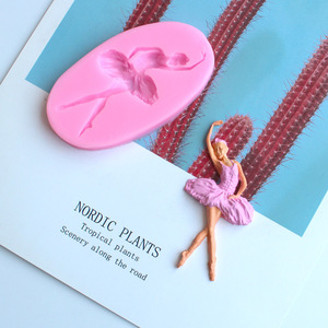Stampi in Silicone Ecologici e Inodori a Forma di Ballerina <span class=keywords><strong>per</strong></span> Decorazione di <span class=keywords><strong>Torte</strong></span> e Biscotti, Fondente in Confezione OPP - Product Image 3