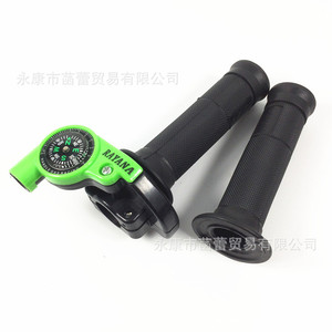 Guidon de moto pour véhicule tout-terrain et VTT, avec boussole anti-perte et levier d'accélérateur rotatif - Product Image 4