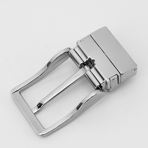 3.5CM Gesper Sabuk Bolak-balik Pria Pin Emas Perak Putar Klip Sederhana Gesper Pin Reversibel untuk Sabuk Kulit - Product Image 3