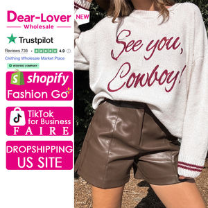 Suéter Gráfico Occidental Bordado con la Frase '<span class=keywords><strong>See</strong></span> <span class=keywords><strong>You</strong></span> <span class=keywords><strong>Cowboy</strong></span>' para Mujer, al por Mayor, Dear-Lover - Product Image 1