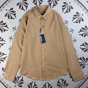 <span class=keywords><strong>Camicia</strong></span> Casual da <span class=keywords><strong>Uomo</strong></span> in <span class=keywords><strong>Lino</strong></span> Stile Britannico Slim Fit a Maniche Lunghe Tinta Unita o Floreale per Affari o Stagione Autunnale # RL-2222 - Product Image 3